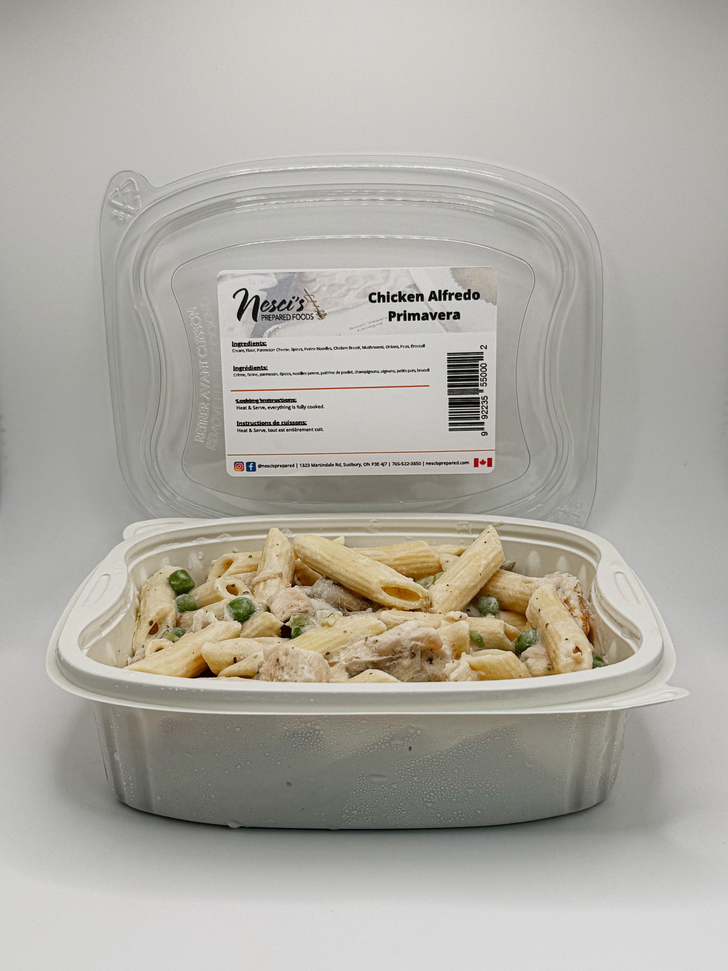 Pasta Chicken Alfredo Primavera