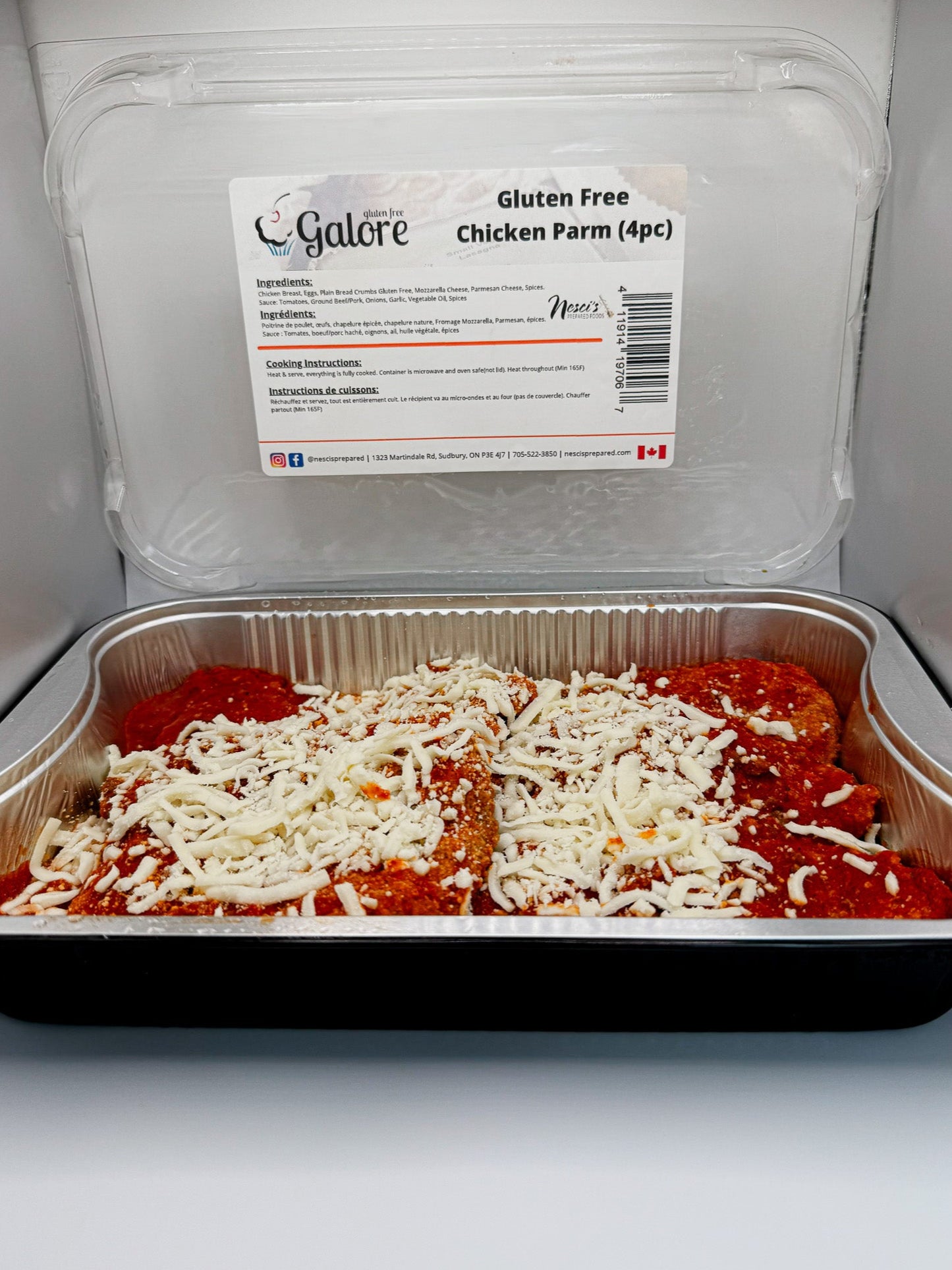 GFG Chicken Parmesan (4pc)