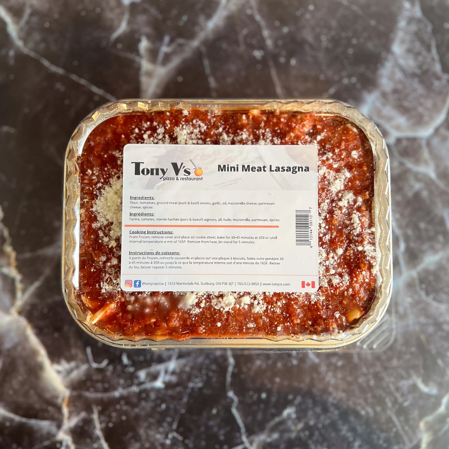 Meat Lasagna (Tony Vs)  Mini